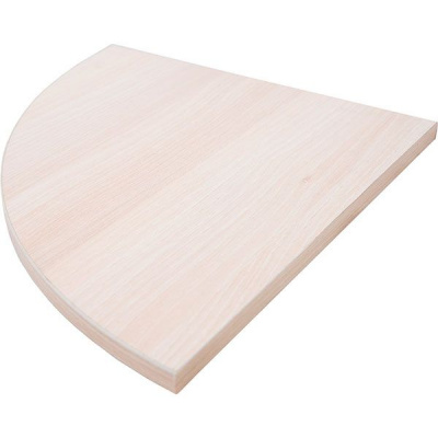 LWOBCSR35 Полка дерев. фигур. (35х35х1,6 см) дуб беленый