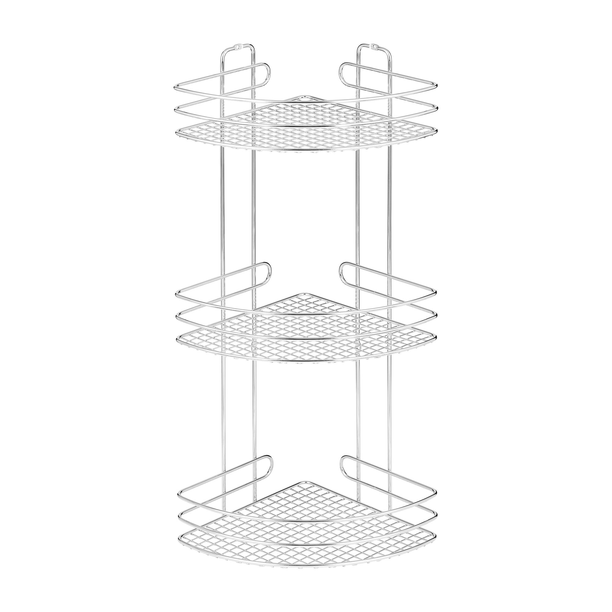 501-006-12 Полка 3-х ярусная настенная угловая 22х22х56,5см