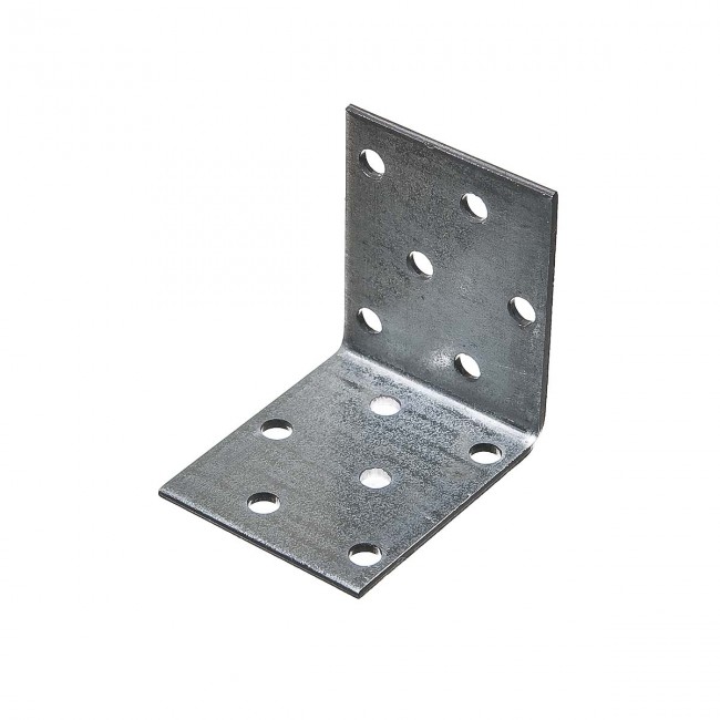 З-КУР-50-80 Уголок крепежный равностор 50х50х 80х2,0 мм оцинк. (1-50) М