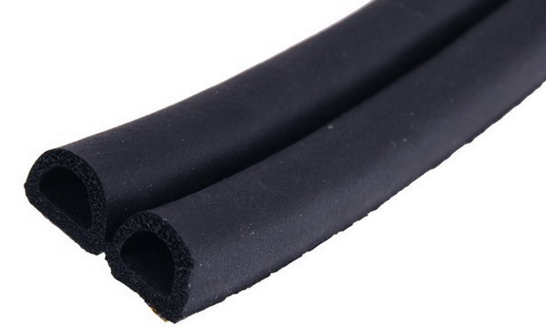 Уплотнитель KIM TEC D-профиль Черный 9х7,5мм, 100  50мх2 шнура