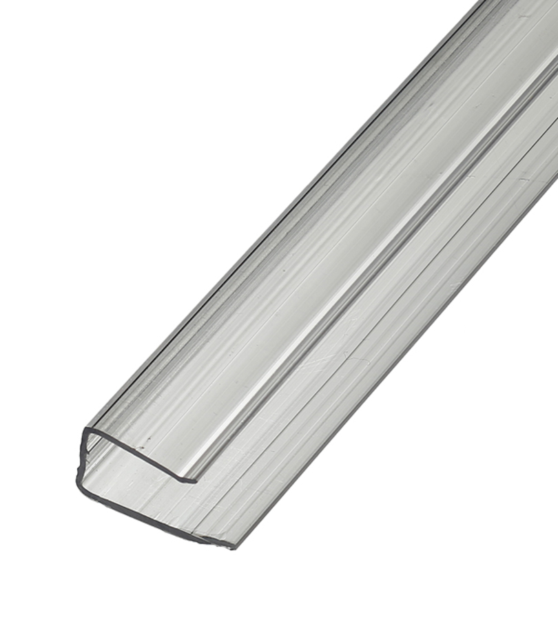 Профиль торцевой для поликарбоната PU 10мм 2,1м прозрачный