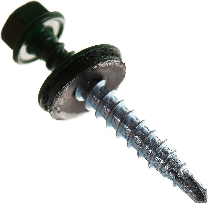 115840 Саморез КРсв. 4,8х35 RAL-6002 (зелёный) (250 шт) - ведро Э