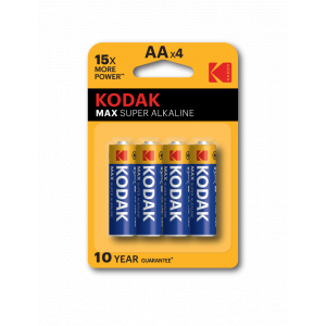 Б0005120 Батарейки Kodak LR6-4BL MAX SUPER Alkaline 4шт