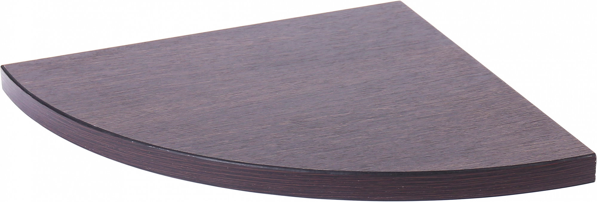 LWOWCSR25 Полка дерев. углов. закр. (25х25х1,6 см) дуб венге