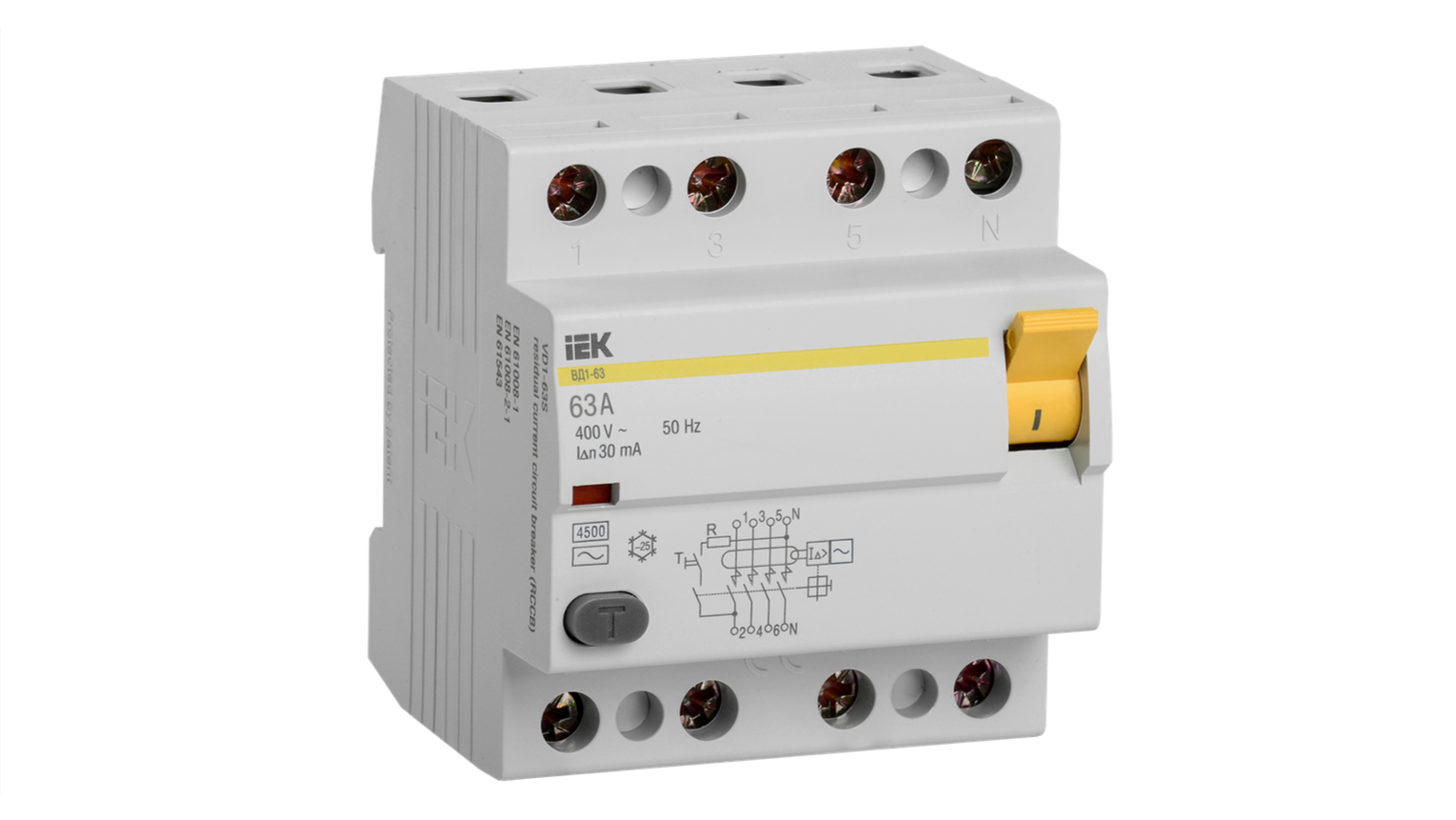 MDV10-4-063-030 УЗО ВД1-63 4Р 63А 30мА ИЭК