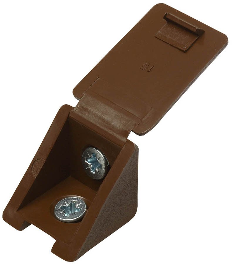 108985 Мебельный уголок с шурупом - дуб (4 шт) - пакет СФ