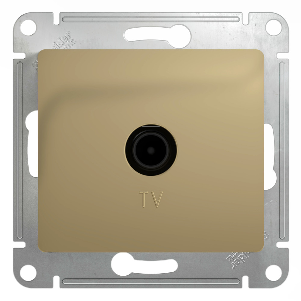GSL000491 GLOSSA Титан РОЗЕТКА TV оконечная 1DB, механизм