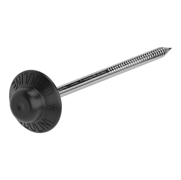 Гвозди Ондулин с литой шляпкой черные 3,1х75мм 100шт-уп