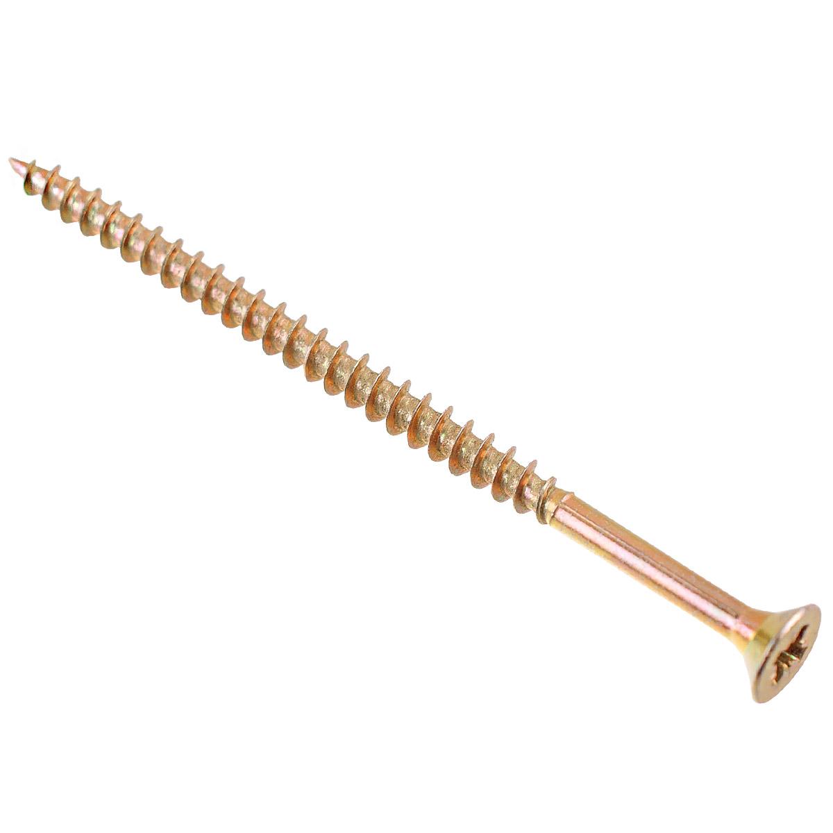 110591 Саморез ШУ 70х4,0 универ., желтый цинк (150 шт) - коробка с ок. Э