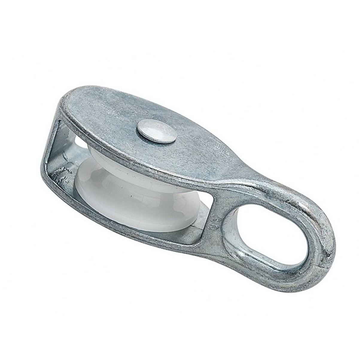 7-0017860 Блок для троса одинарный оцинк. (нейлон.шкив) 15мм (1 шт) Э