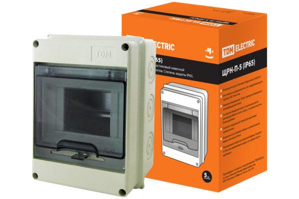 SQ0908-0001 Бокс ЩРН-П-5 модулей навесной пластик IP65 TDM