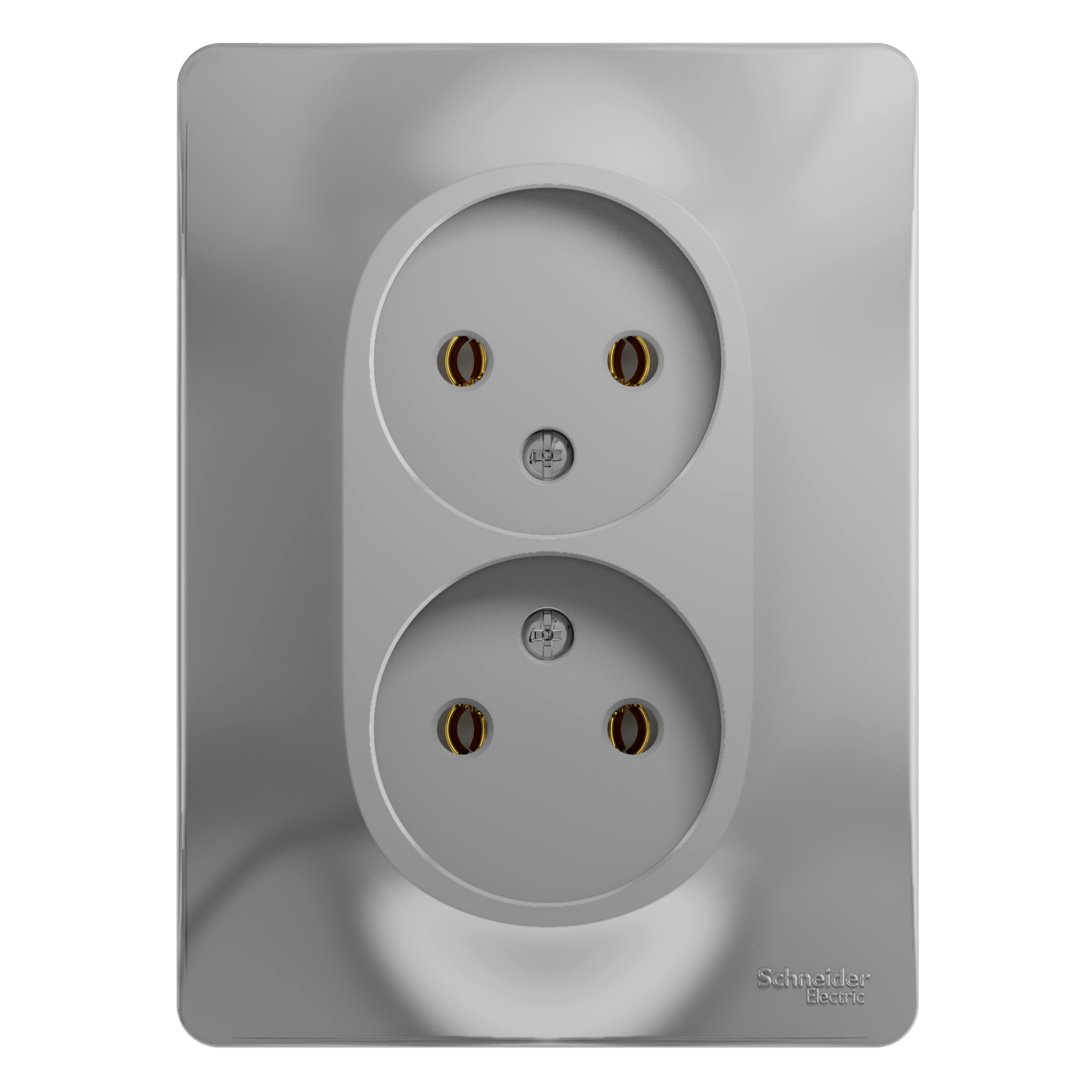 GSL000320 GLOSSA Алюминий в сборе Розетка СП 2м 16А