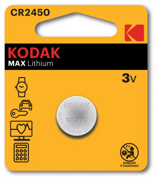 Б0050401 Батарейки Kodak CR2450-BL1 MAX Lithium