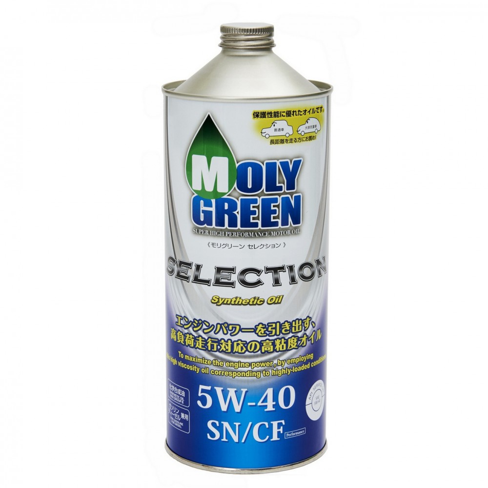 470088 Масло моторное 5W40 Molygreen Selection SN-CF Синтетическое 1л