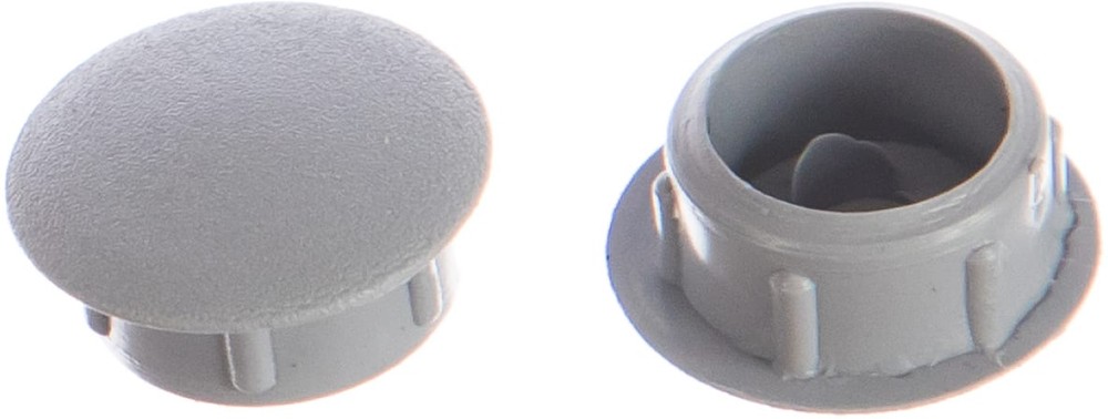 139620 Заглушка декоративная 12 мм светло-серая (30 шт) - пакет Э