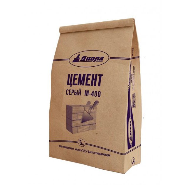Цемент серый М-400 Диола, 5 кг