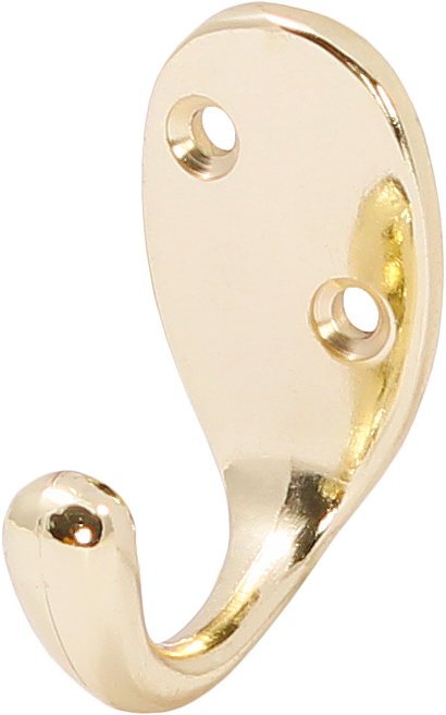 LK0102GO Крючок одинарный, средний, золотой