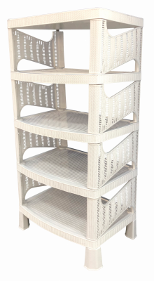 Т296 Полка-универсальная ОРИОН 5-ти секционная  мрамор