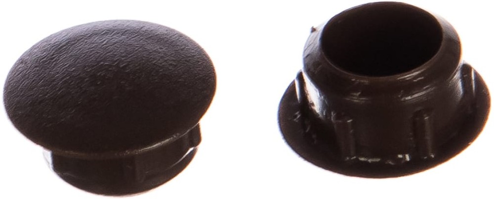 020260 Заглушка декоративная 10 мм темно-коричневая (35 шт) - пакет Э