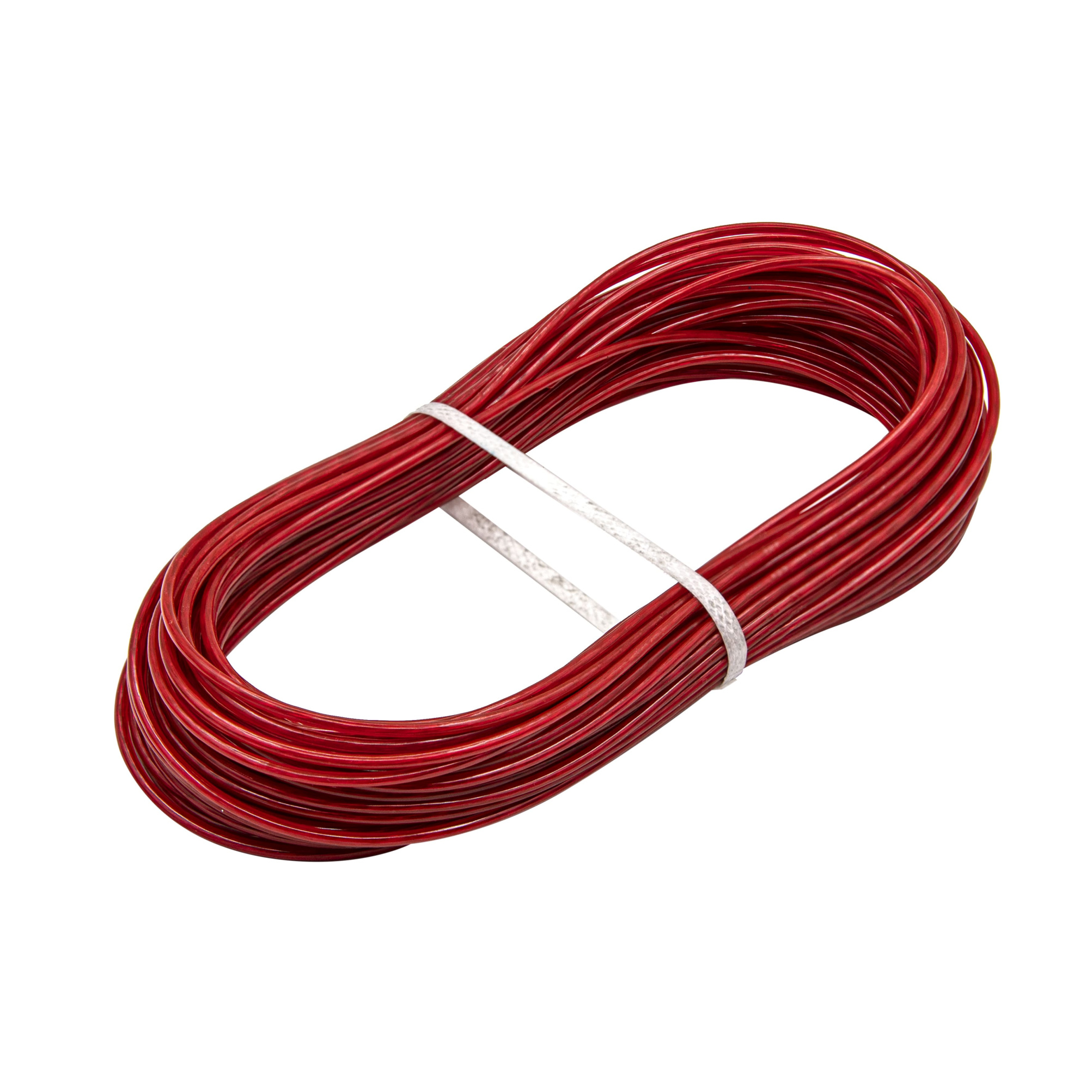 51-9-014 Трос металлополимерный красный полупрозр. ПР-2.5,  20м.п