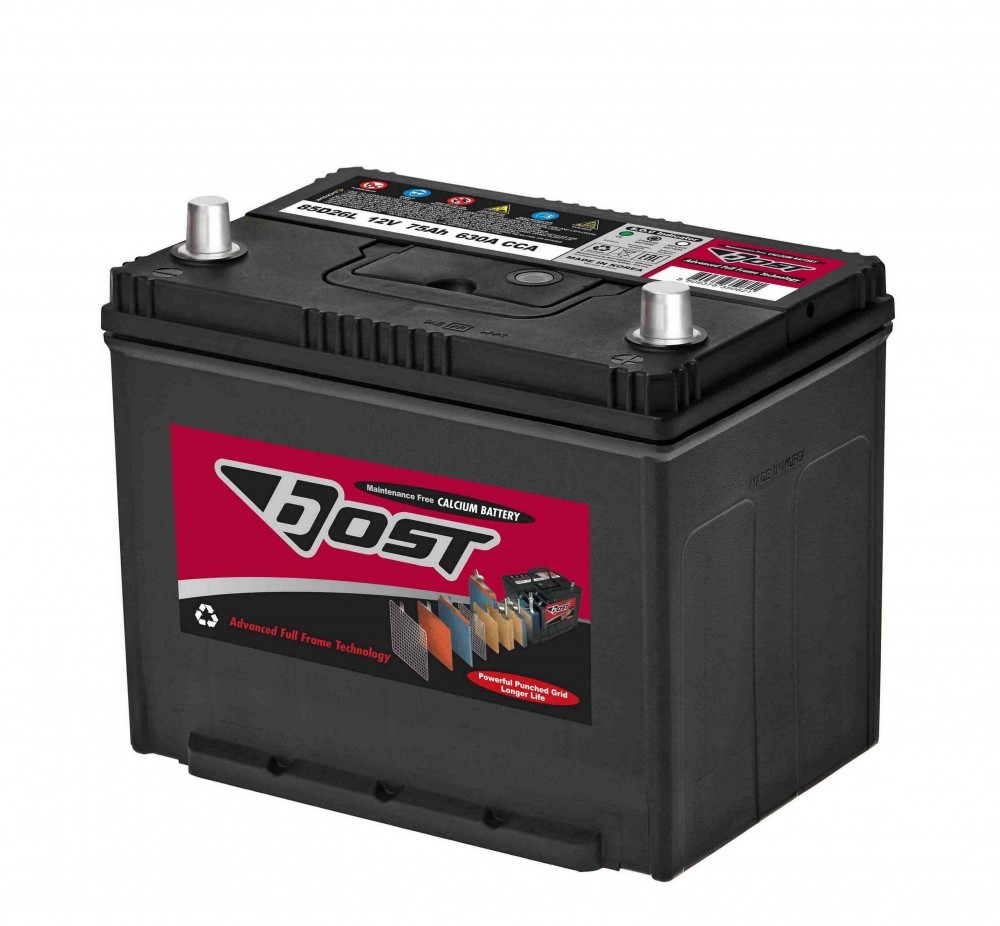 85D26L BOST Аккумулятор 85D26L Ёмкость 75Ah, CCA, Пусковой ток 630А BOST MF