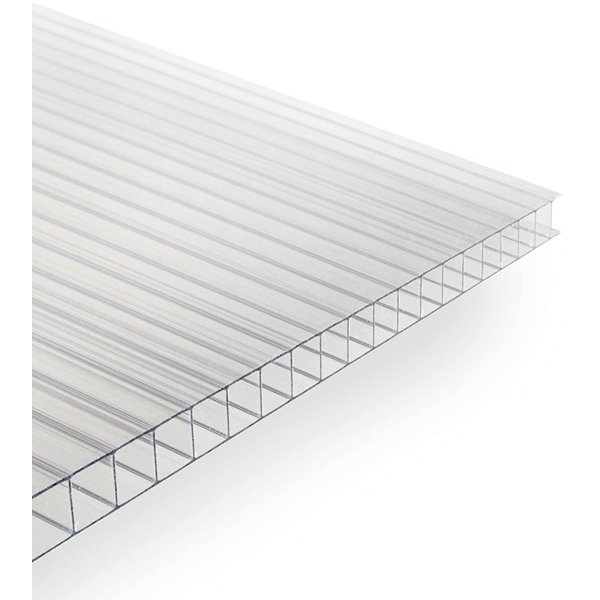 Поликарбонат сотовый 4мм 2,1х6м прозрачный (0,47кг м2)