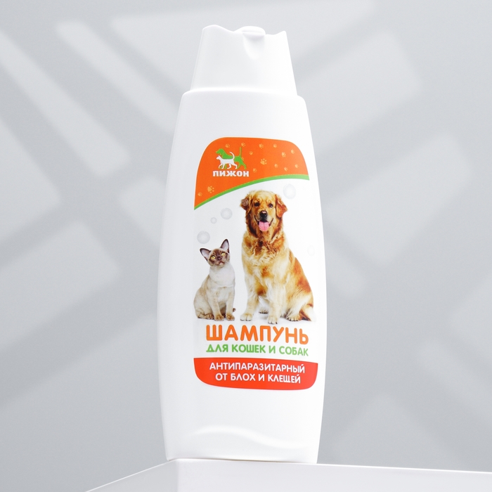 2850604 Шампунь Пижон антипаразитарный от блох и клещей, для кошек и собак, 250мл