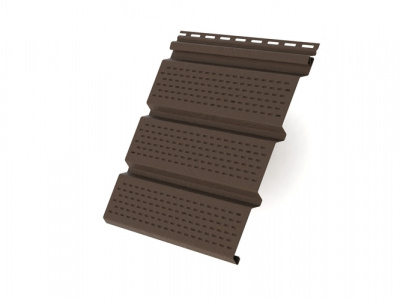 Софит перфорированный Grand Line 3000х303мм коричневый