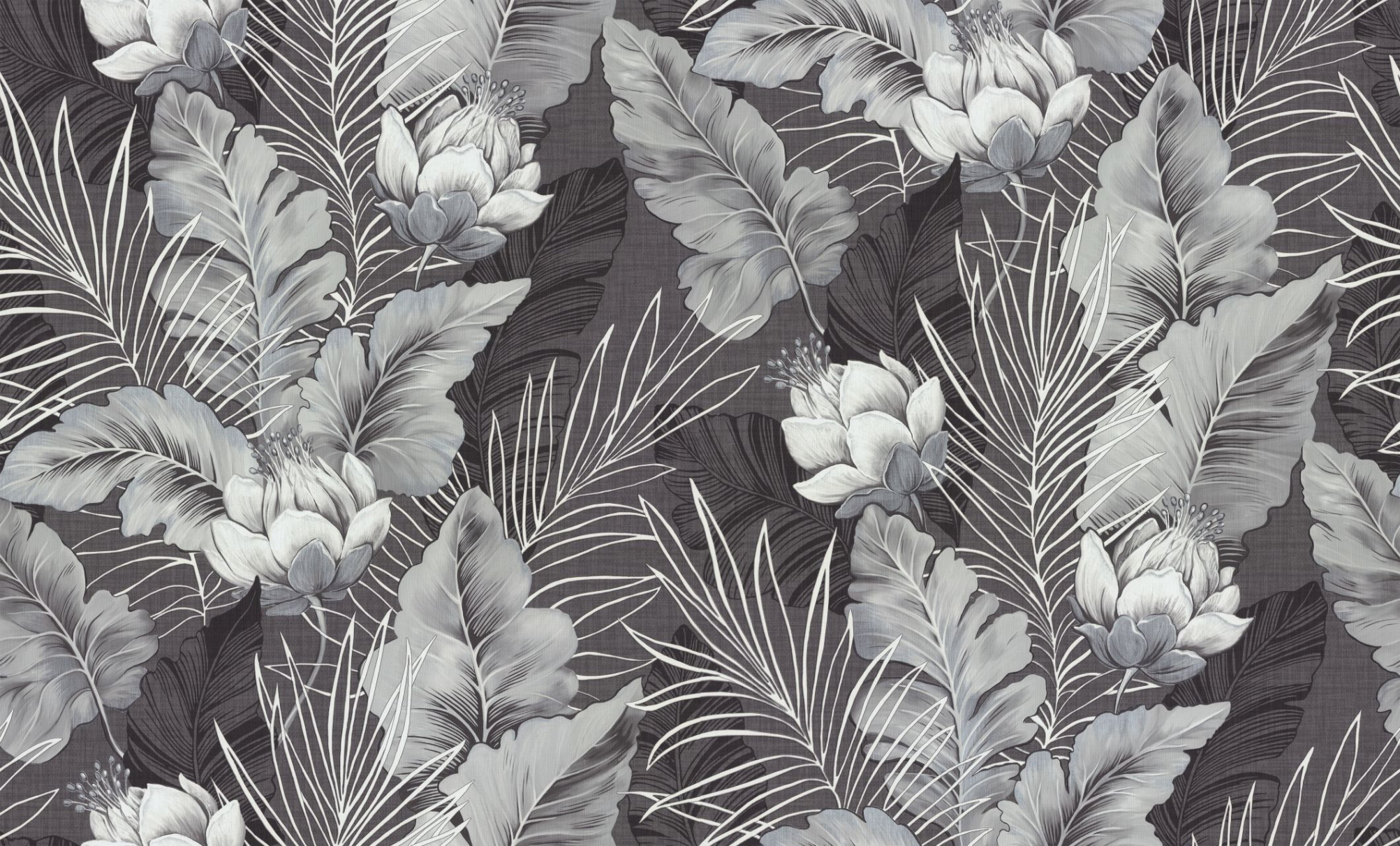 HC72241-44 Обои флизелиновые Exotica мотив чёрный 1,06х10,05м