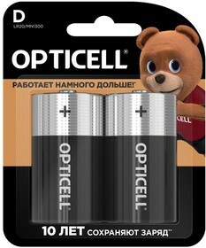 5051005 Батарейки Opticell Basic LR20 к-т 2шт
