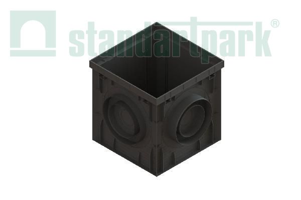 8370-М Дождеприемник PolyMax Basic 300x300x297 пластиковый, квадратный