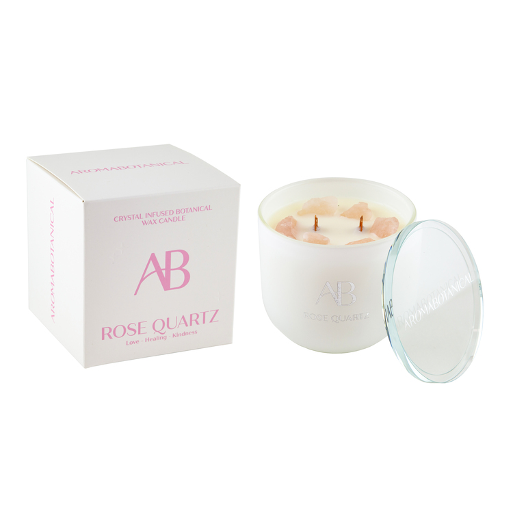 Свеча Aroma Botanical Розовый кварц