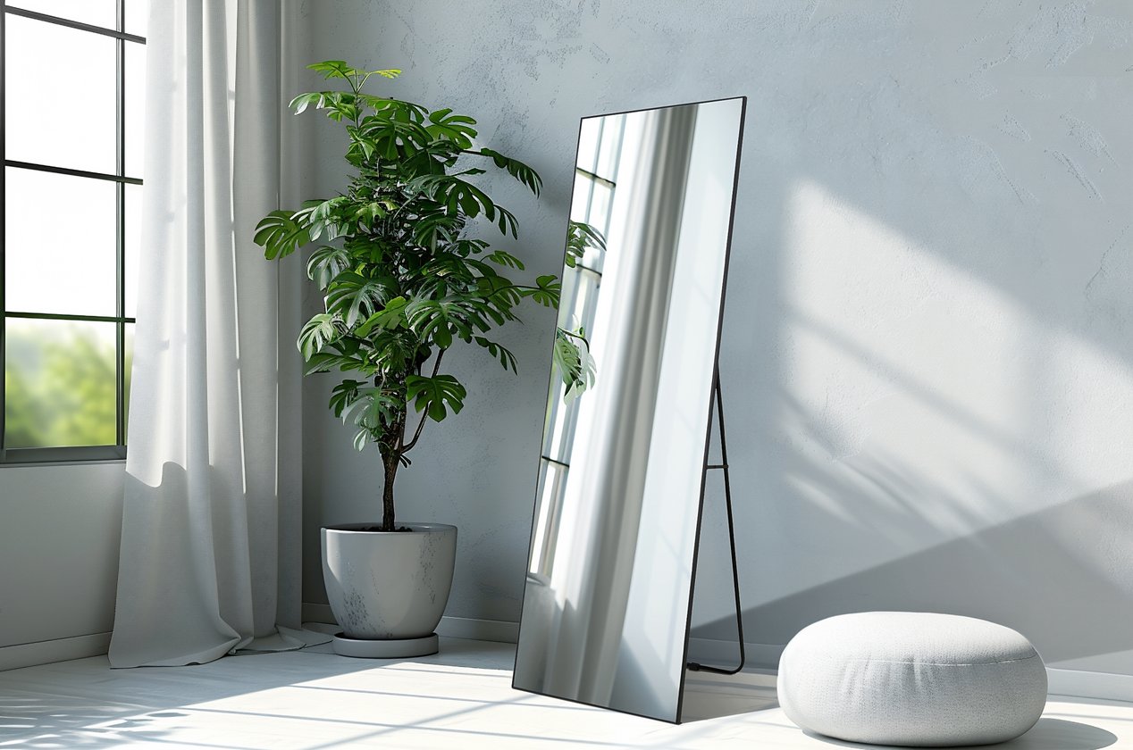 Зеркало напольное Рокко Black