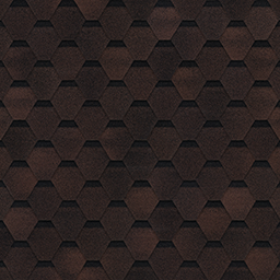 Черепица гибкая Shinglas Соната Оптима коричневая 3 кв.м-уп