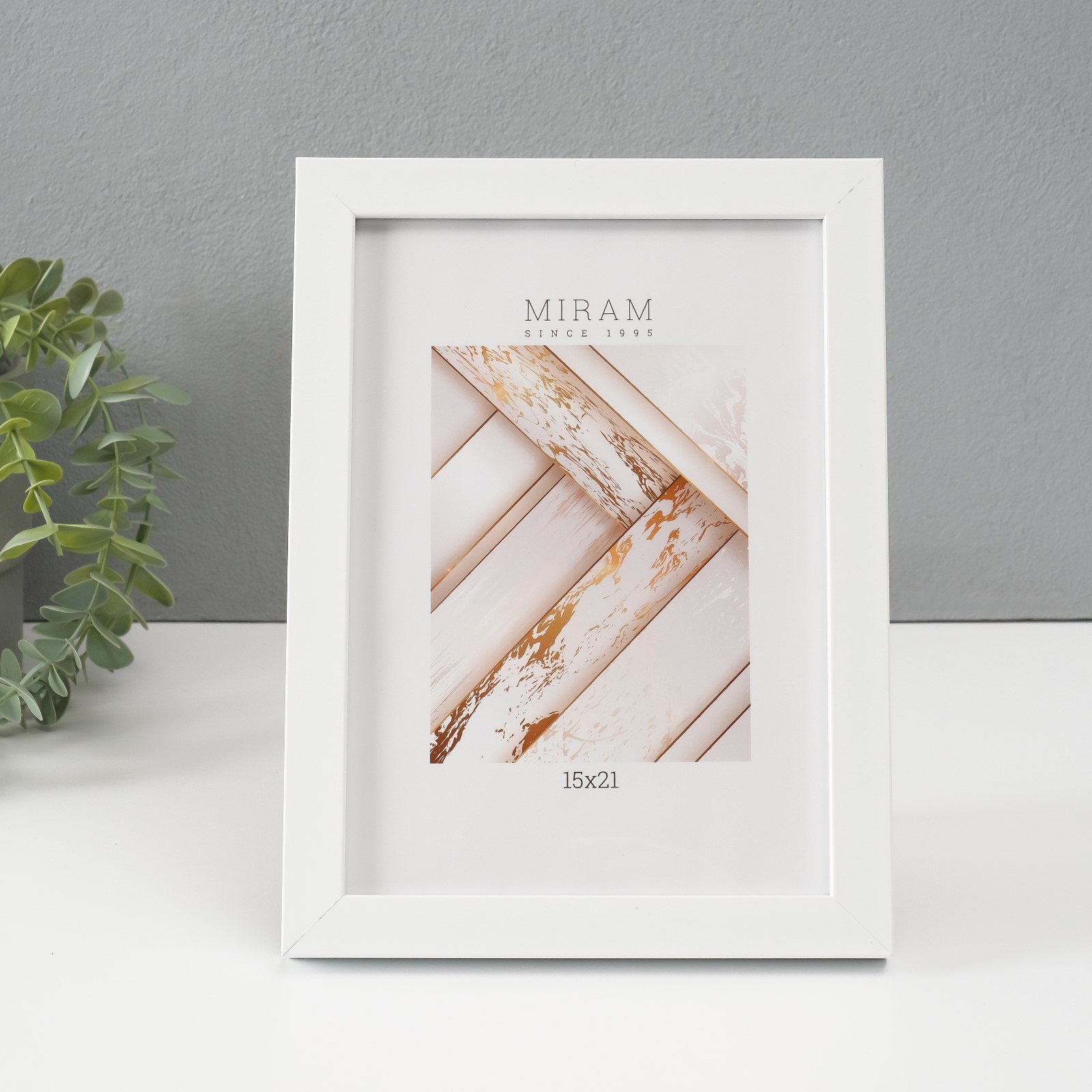 4825880 Фоторамка пластик Gallery 15х21 см. цвет белый