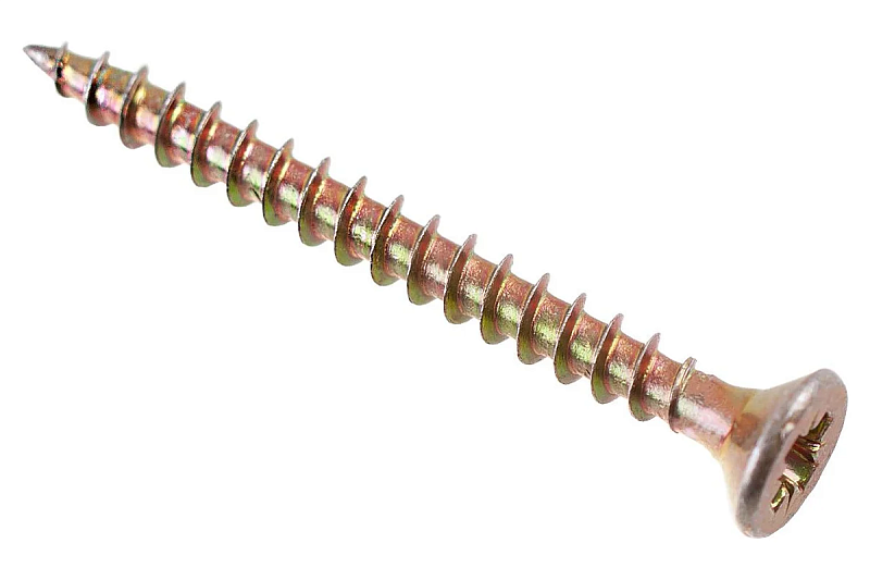 013791 Саморез ШУ 35х3,5 универ., желтый цинк (18 шт) - пакет Э