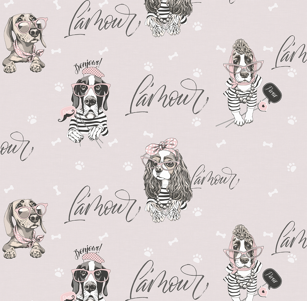 286075 Обои флизелиновые FRIEND, мотив розовый 1,06х10м