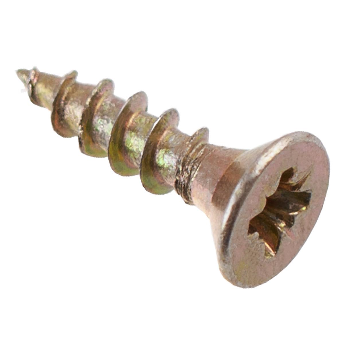 037871 Саморез ШУ 16х3,0 универ., желтый цинк (500 шт) - коробка с ок Э