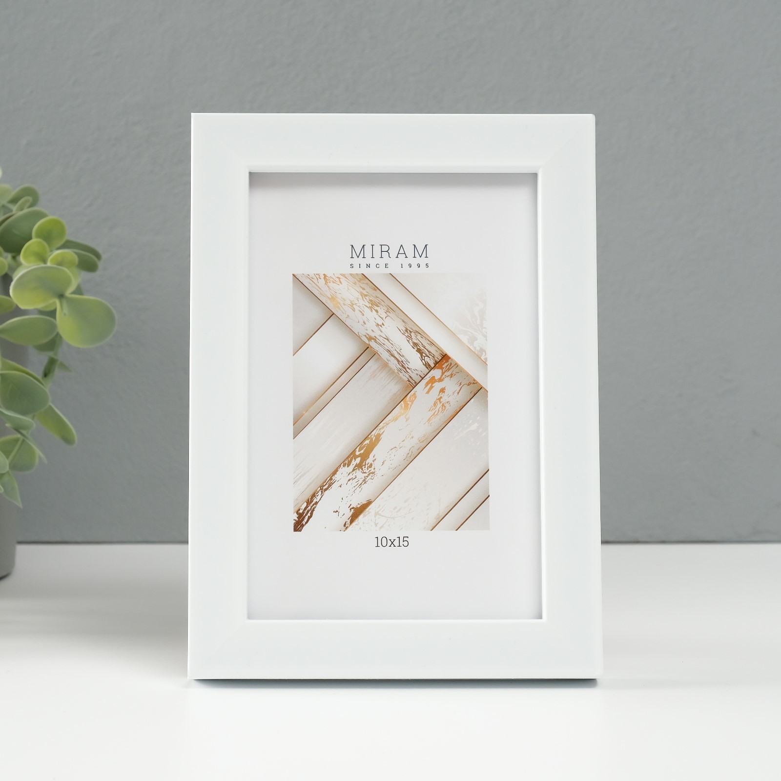 6894002 Фоторамка пластик  Gallery 10х15 см, цвет белый