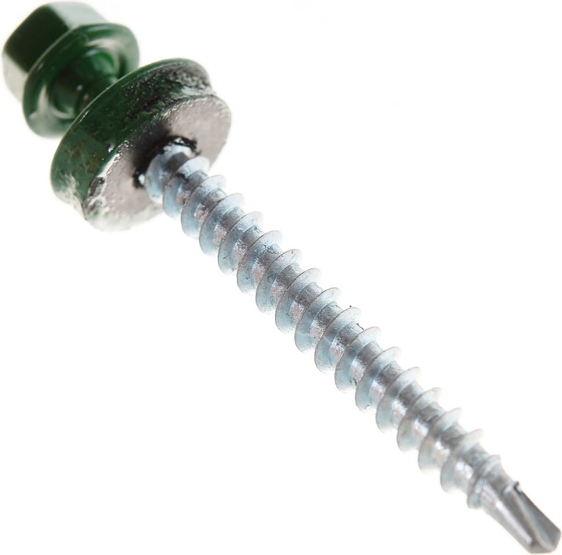 115930 Саморез КРсв. 4,8х51 RAL-6002 (зелёный) (200шт) - ведро Э