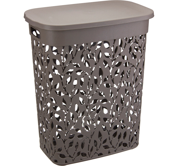 М 2620 Корзина для белья ФЛОРА 35л французcкий серый