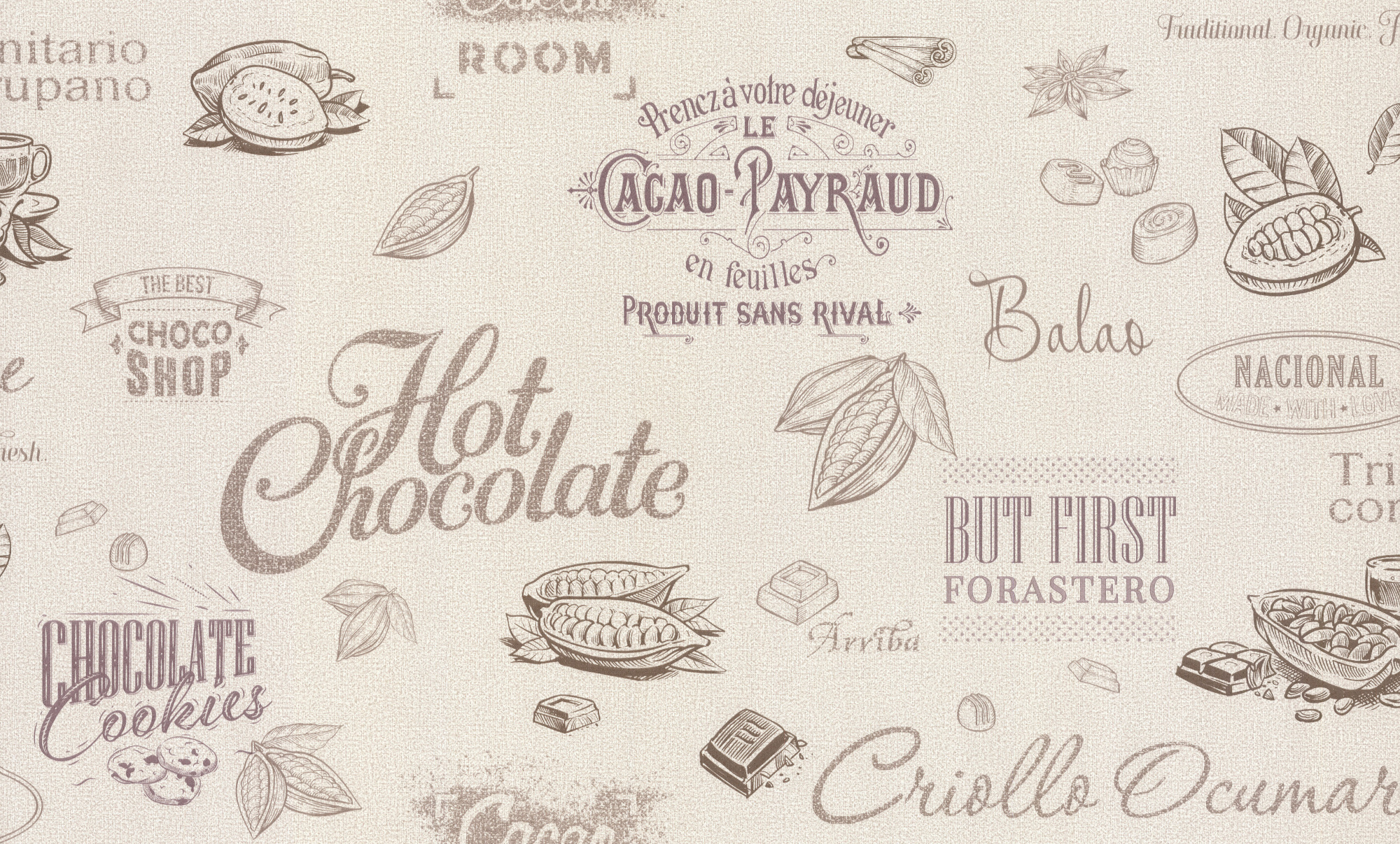 70552-18 Обои флизелиновые Арриба мотив бежевый 1,06х10,05м.