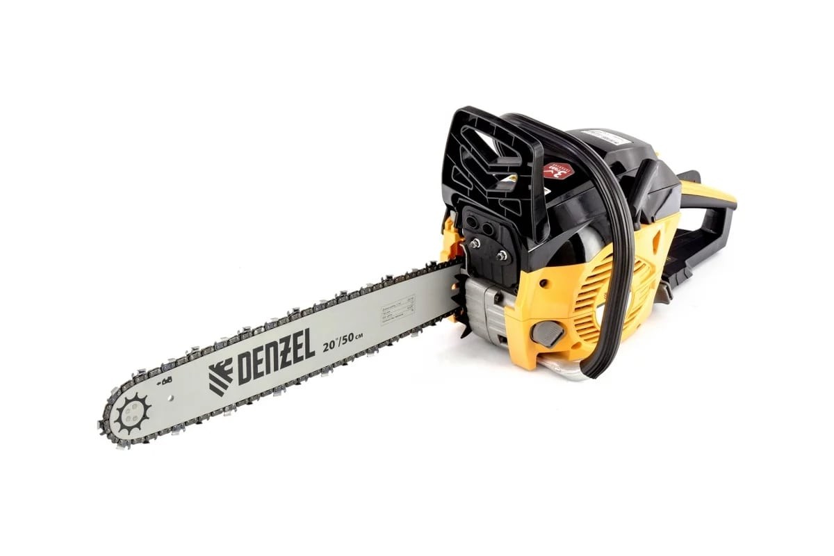 95235 Бензопила Denzel DGS-5820, шина 50 см, 58см3, 4,1 л.с., шаг 0,325, паз 1,5 мм, 76 зв