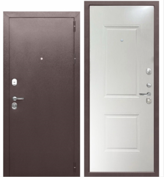 Дверь метал.ТАЙГА 9 Белый Клен