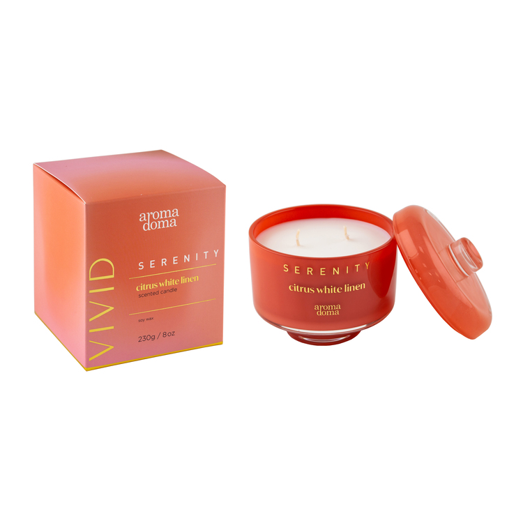 Свеча Serenity Цитрус белый лен