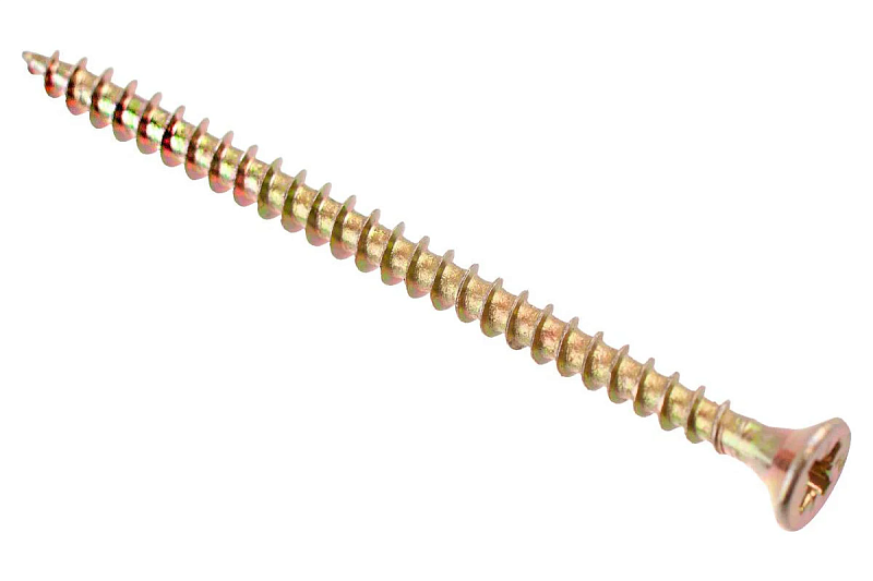 032241 Саморез ШУ 60х4,0 универ., желтый цинк (10 шт) - пакет Э