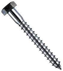 244001 Шуруп (сантехн.) c 6-гран. головкой, 160х10,0 мм (2шт) - пакет Э