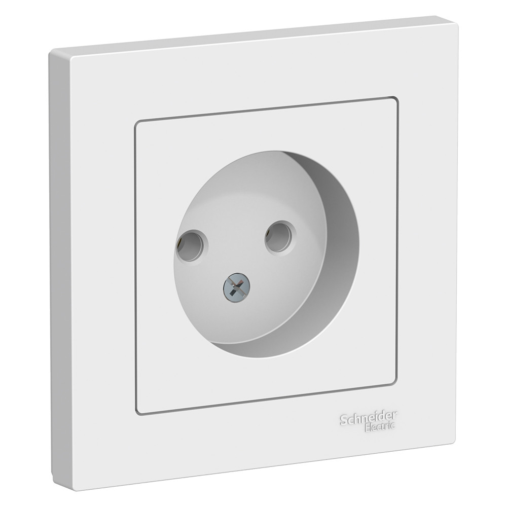 ATN000140 AtlasDesign белый в сборе Розетка СП 1м 16А SchE