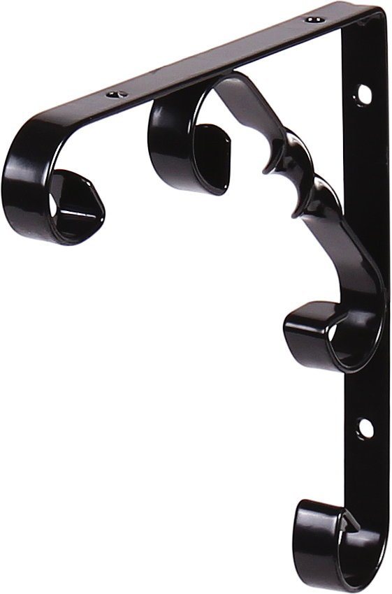 L7406BL Кронштейн орнаментал 150мм ЧЕРНЫЙ