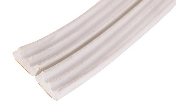 Уплотнитель KIM TEC E-профиль Белый 9х4мм, 150  75мх2 шнура